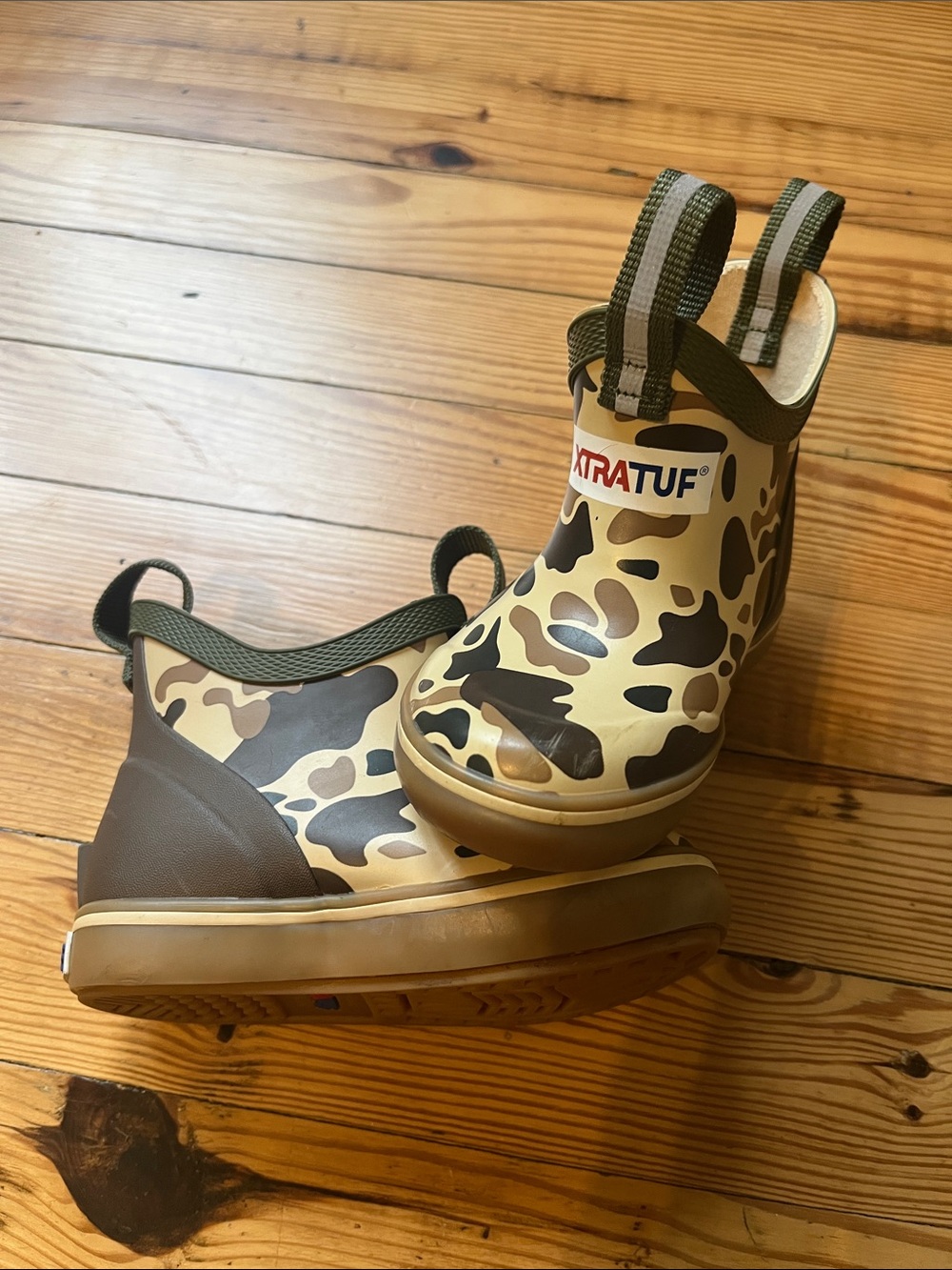 XTRATUF Little Kids' Camo Boots - Brown/Green